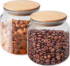 Descubre los beneficios de los tarros de vidrio con tapa de bambú para café