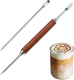 Cómo utilizar agujas y lápices para crear latte art perfectamente