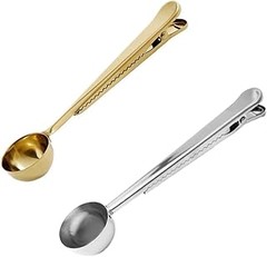 Comparativa entre cucharas dosificadoras con clip y cucharas estándar para café
