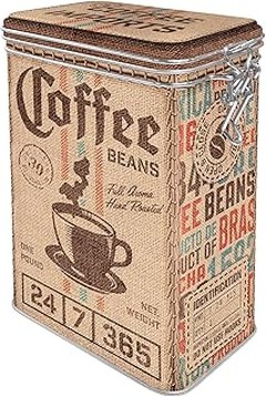 ¿Dónde comprar latas metálicas decorativas para café?