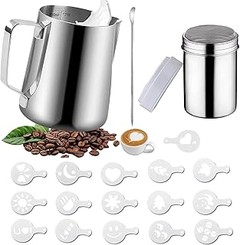 Opiniones sobre jarras de leche con marcas de medida de acero inoxidable