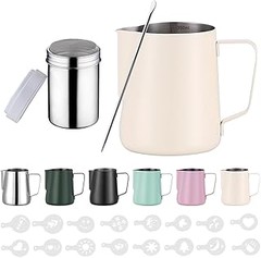 Pros y contras de usar jarras de leche de colores para baristas