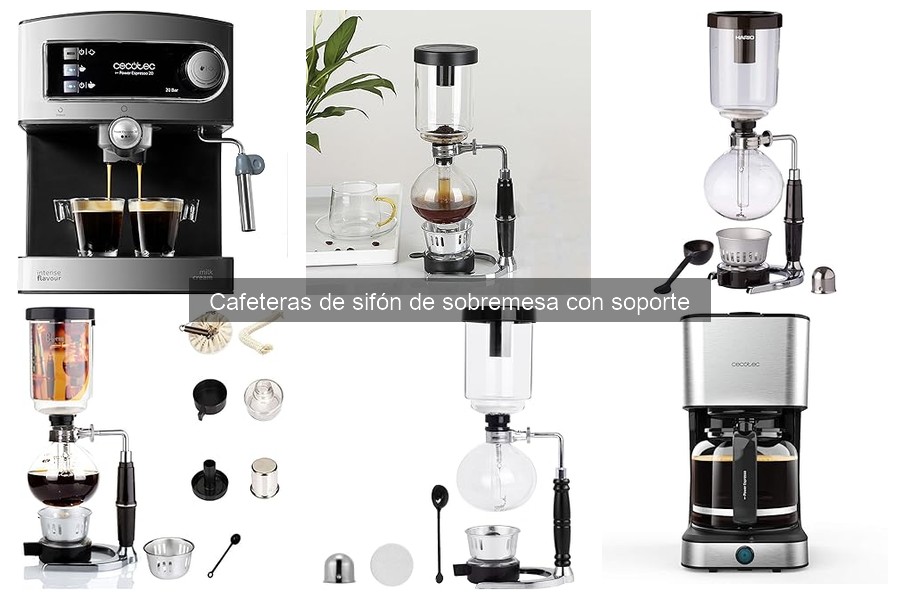 Accesorios esenciales para cafeteras de sifón de sobremesa