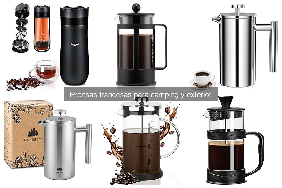 Accesorios esenciales para prensa francesa en camping