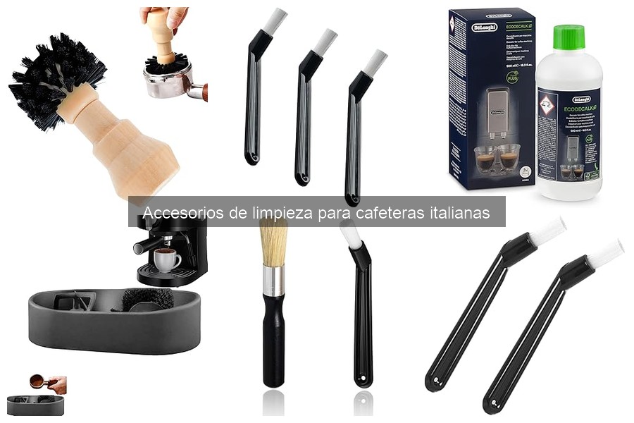 Accesorios útiles para limpiar cafeteras italianas