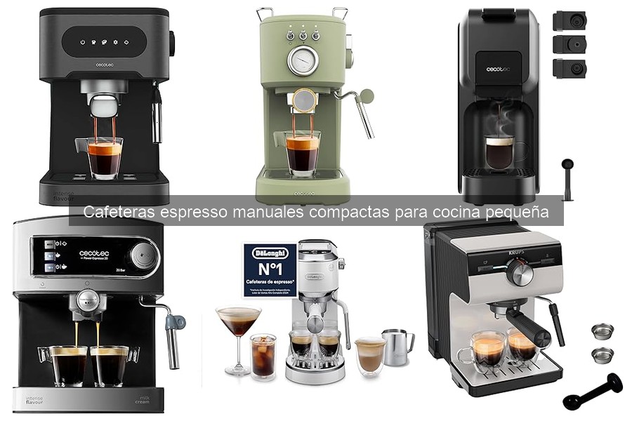 Alternativas a cafeteras espresso compactas para espacios pequeños
