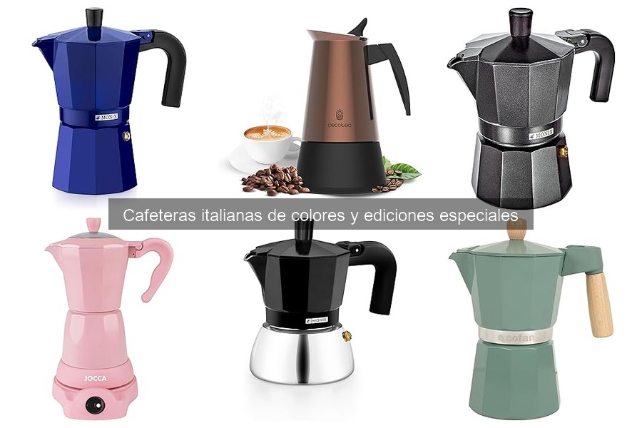 Alternativas a cafeteras italianas de colores para tu hogar