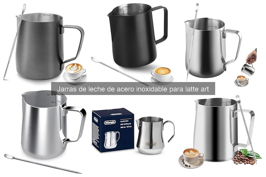 Alternativas a jarras de leche de acero inoxidable para latte art