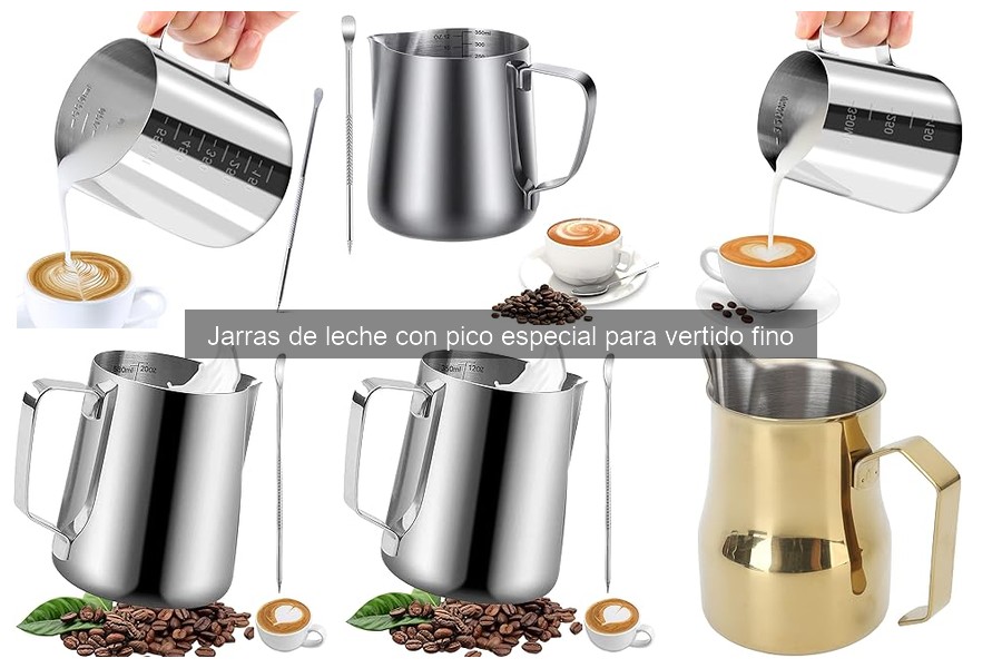 Alternativas a jarras de leche para café en casa