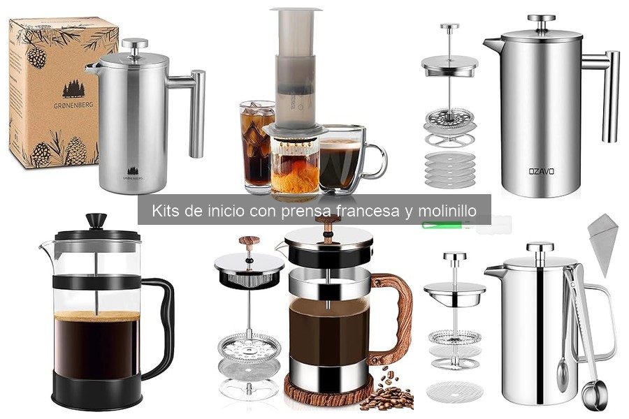 Alternativas a kits de inicio con prensa francesa y molinillo