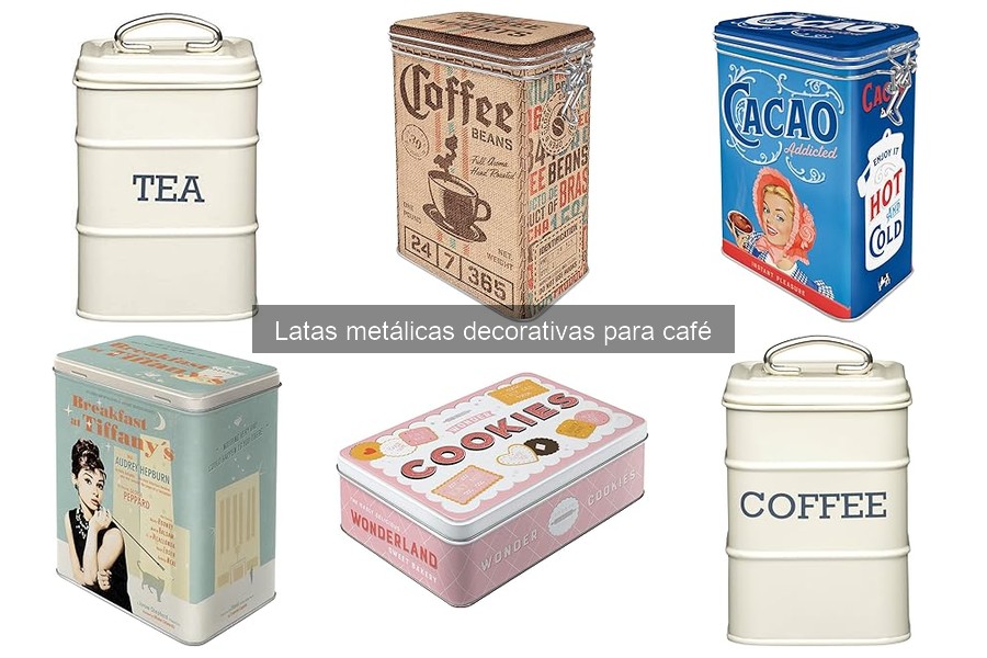 Alternativas a Latas Metálicas Decorativas para Café