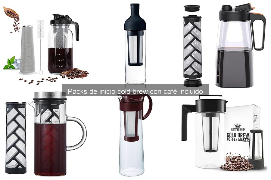 Alternativas a los packs de inicio de cold brew