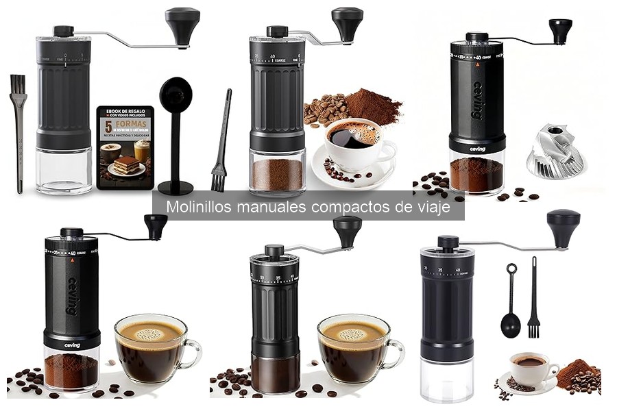 Alternativas a molinillos manuales compactos de viaje
