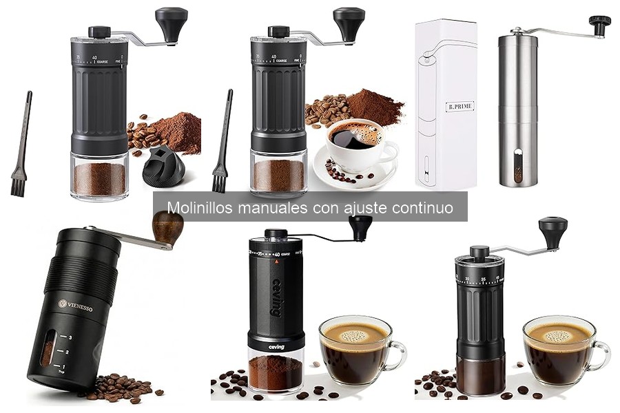 Alternativas a molinillos manuales de café con ajuste continuo