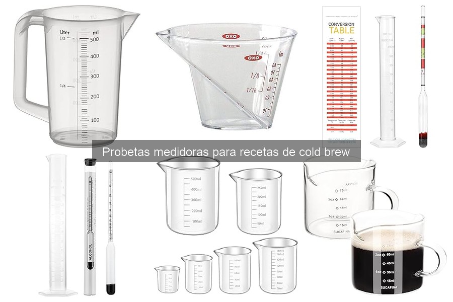 Alternativas a probetas medidoras para cold brew
