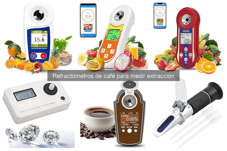 Alternativas a refractómetros de café para medir extracción
