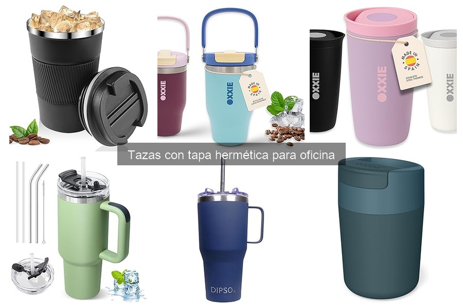 Alternativas a tazas con tapa hermética para oficina