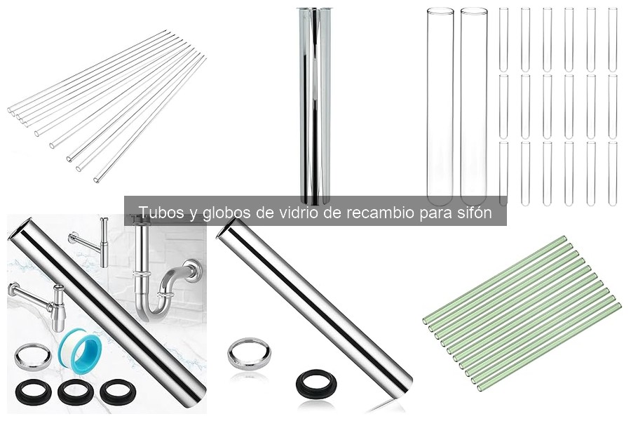 Alternativas a tubos y globos de vidrio para sifón