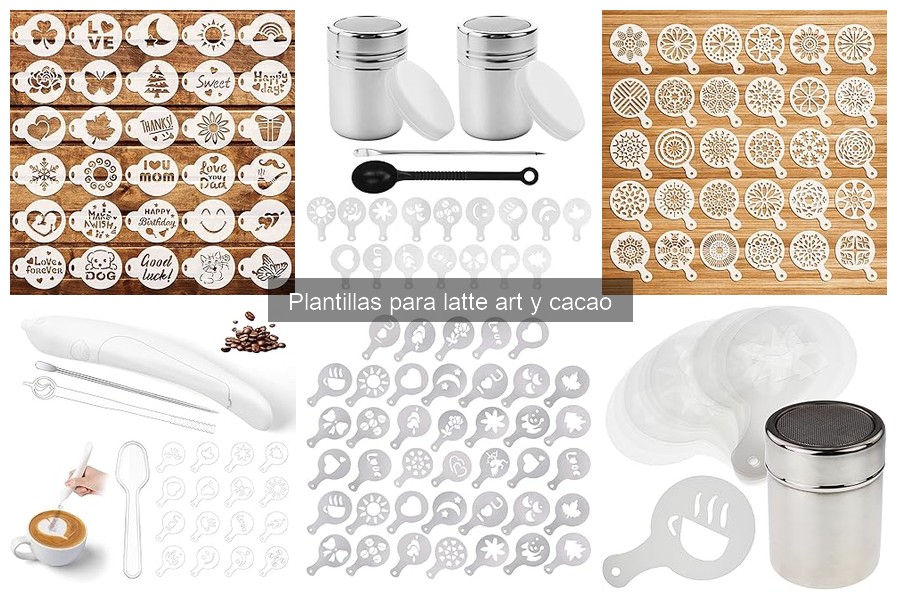 Alternativas creativas a las plantillas para latte art