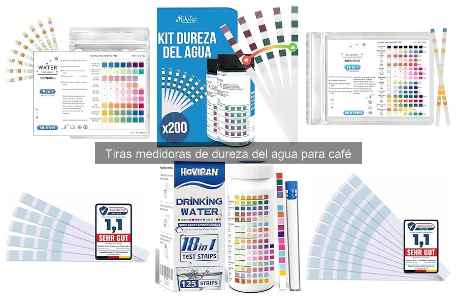 Beneficios de las tiras medidoras de dureza del agua para café