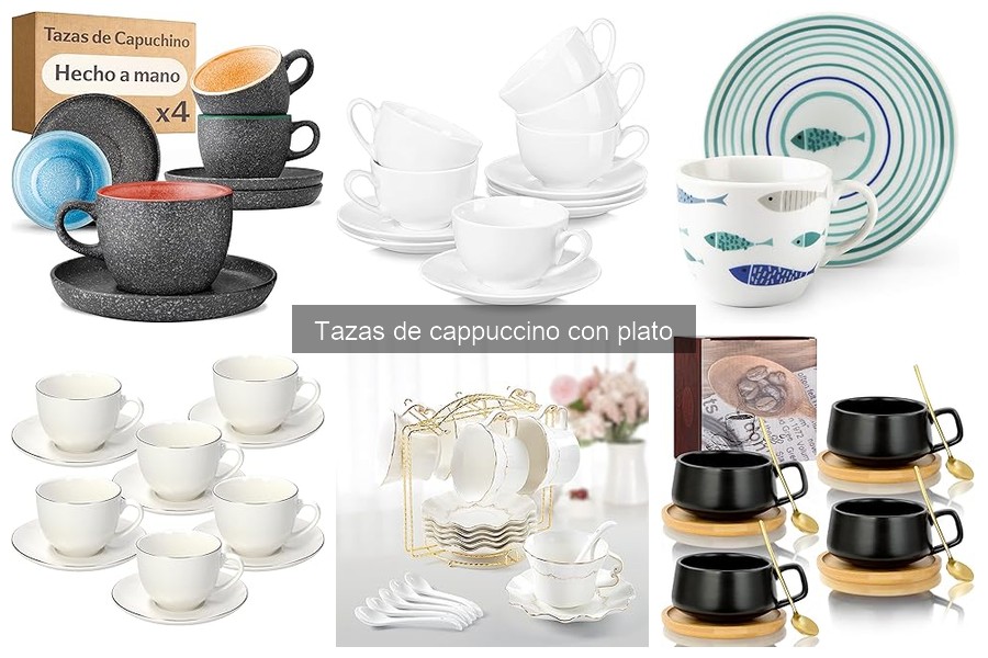 Beneficios de usar tazas de cappuccino con plato