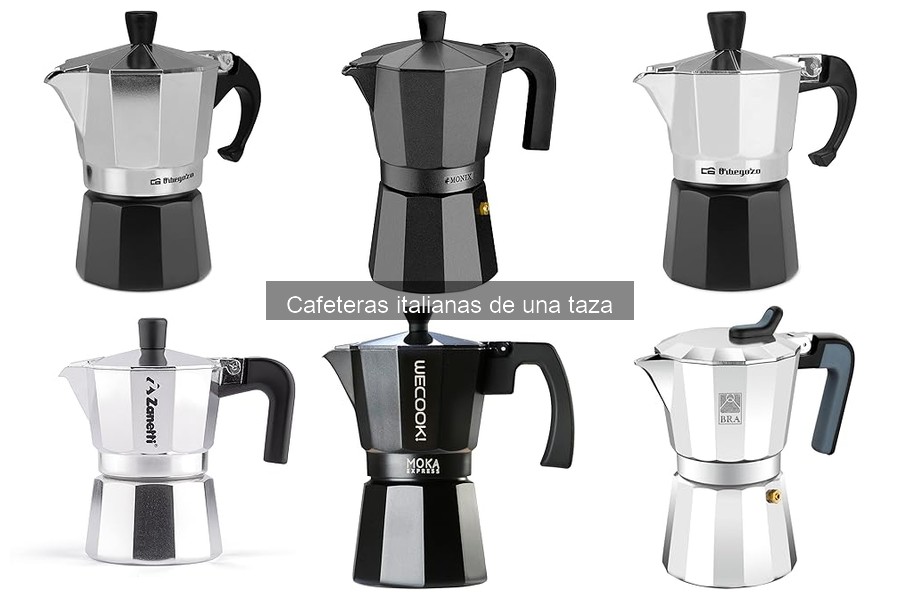 Cafeteras italianas de una taza y su sabor único