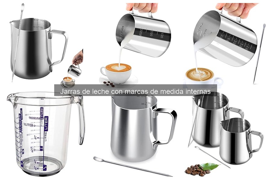 Cómo calibrar tu jarra de leche con marcas de medida internas