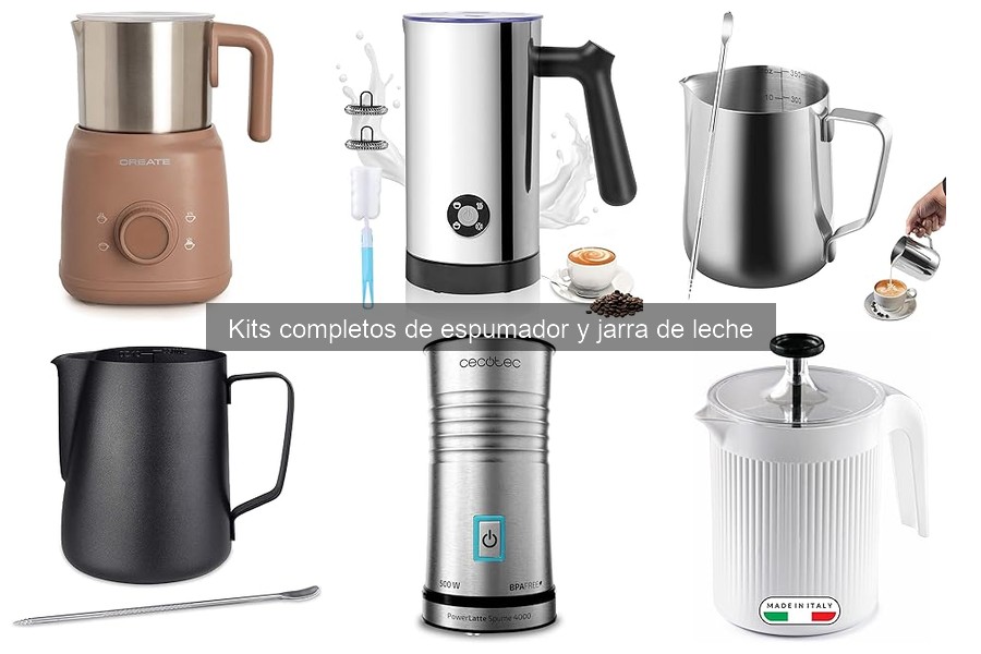 Cómo elegir el mejor kit de espumador y jarra de leche