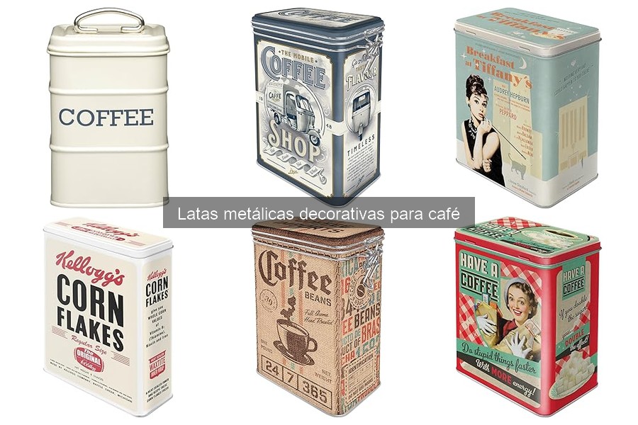 Cómo elegir la lata decorativa perfecta para café