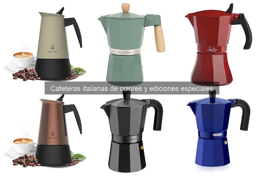 Cómo elegir la mejor cafetera italiana de colores
