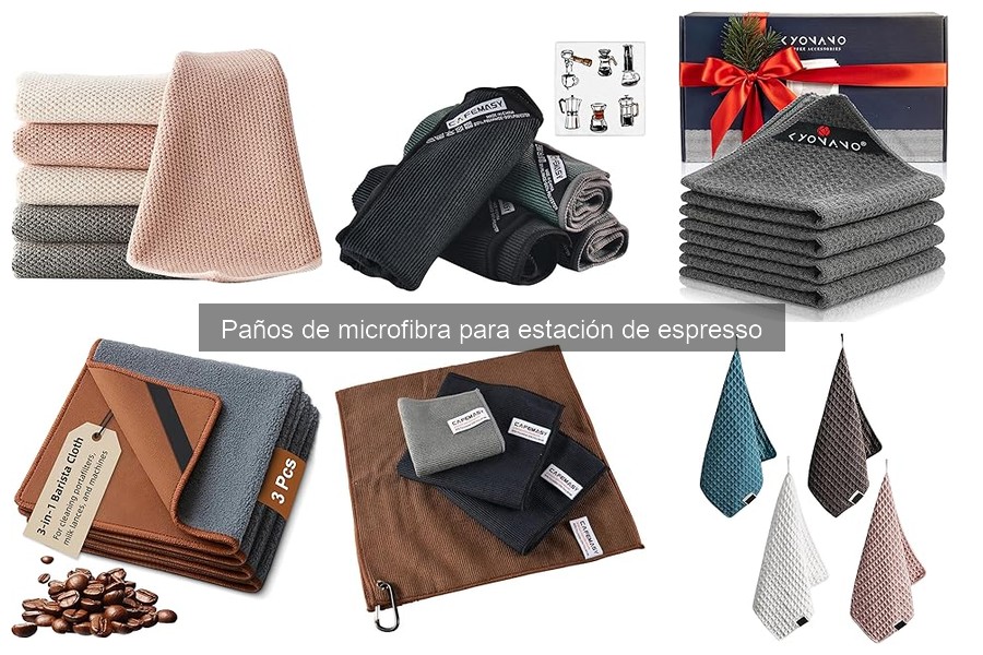 Cómo elegir paños de microfibra para estación de espresso
