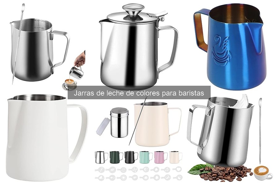 Cómo limpiar jarras de leche de colores para baristas