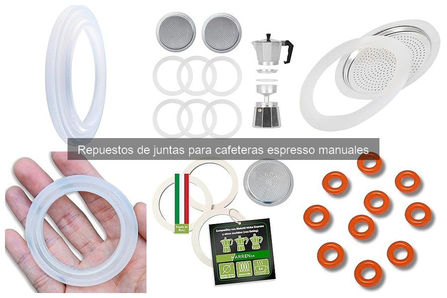 Cómo mantener juntas de repuesto en cafeteras espresso
