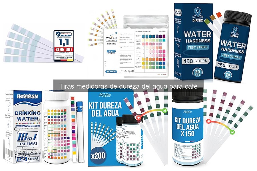 Cómo usar tiras medidoras de dureza del agua para café
