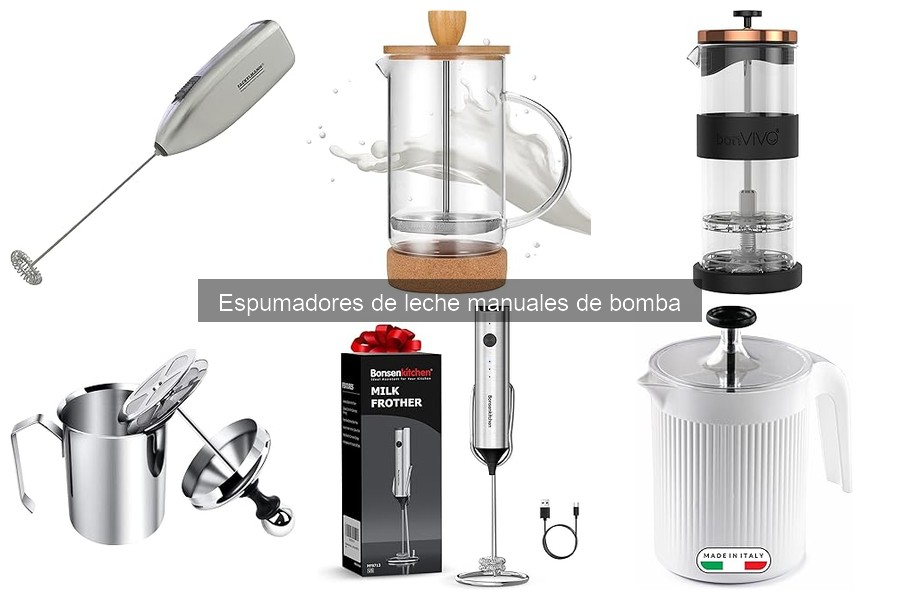 Cómo usar un espumador de leche manual de bomba