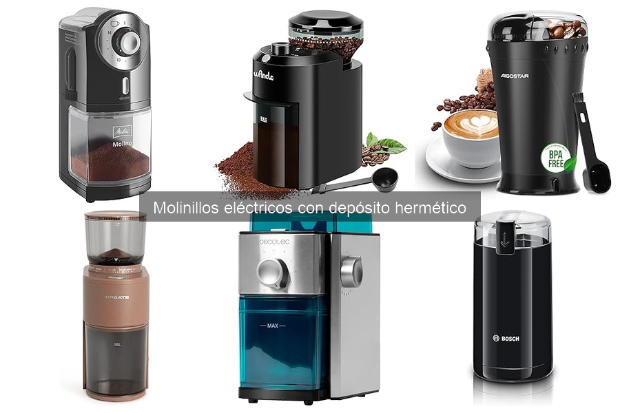 Cómo usar un molinillo eléctrico con depósito hermético