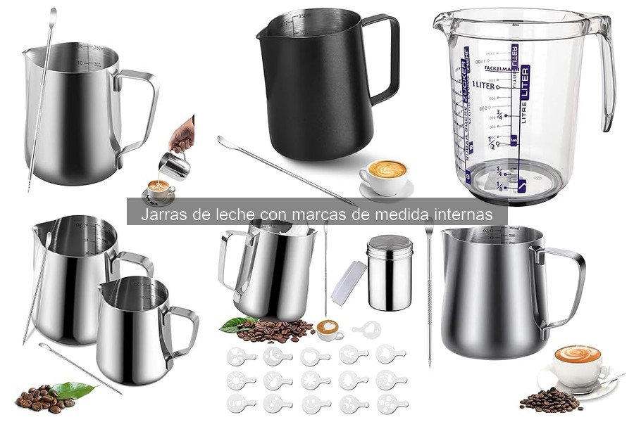 Cómo usar una jarra de leche con medidas internas para café