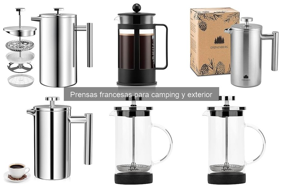 Cómo usar una prensa francesa en el camping: Instrucciones