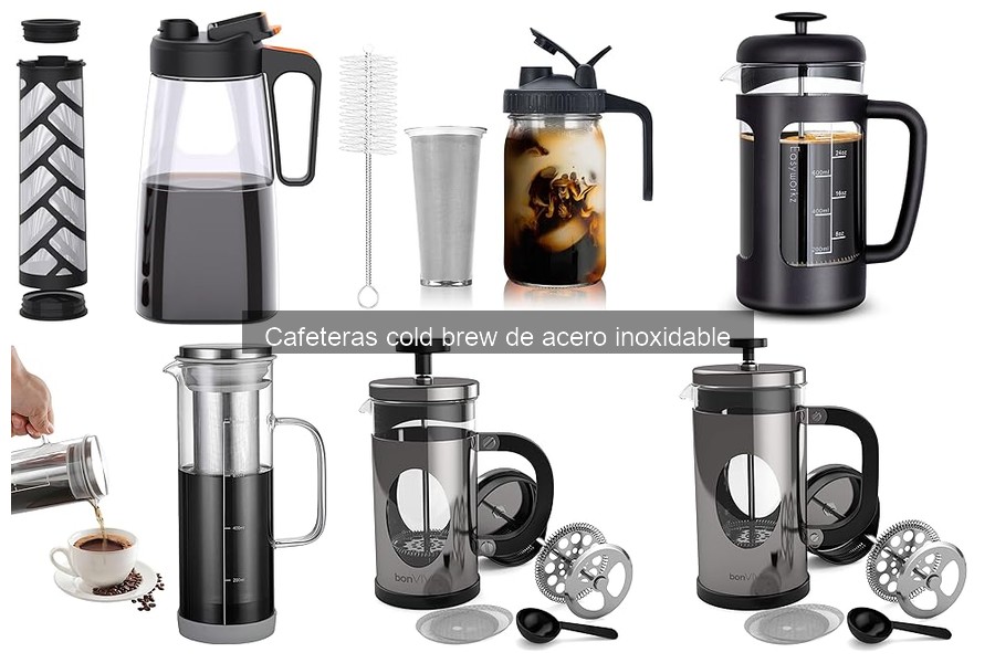 Comparativa: Cafeteras cold brew de acero inoxidable vs. plástico