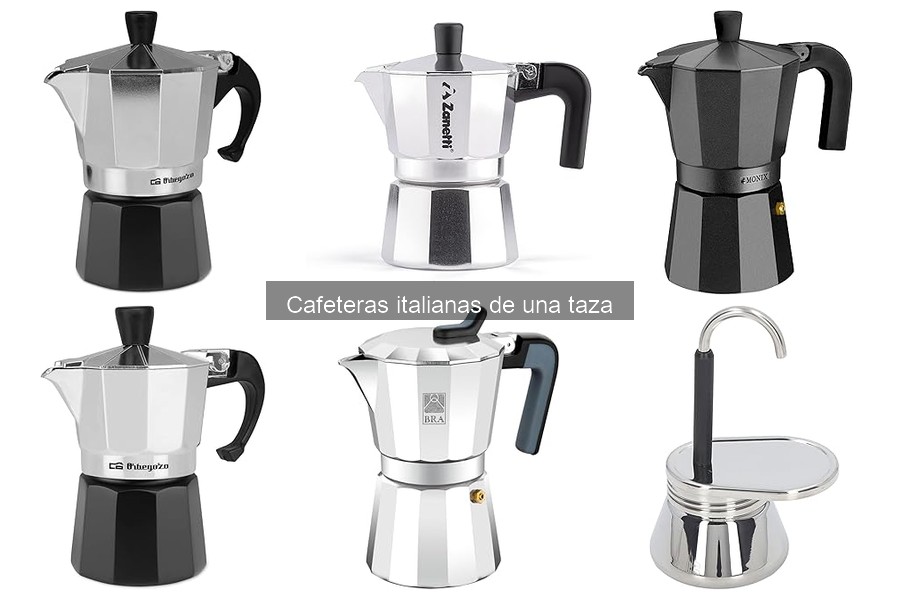 Comparativa: Cafeteras italianas de una taza vs otras