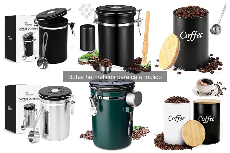Comparativa de botes herméticos para café y otros métodos