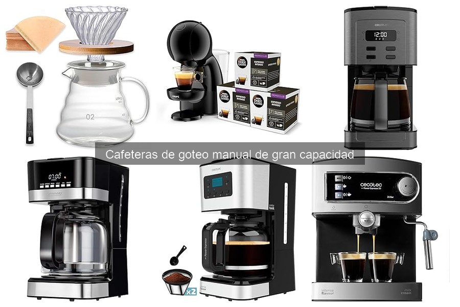 Comparativa de cafeteras de goteo manual de gran capacidad
