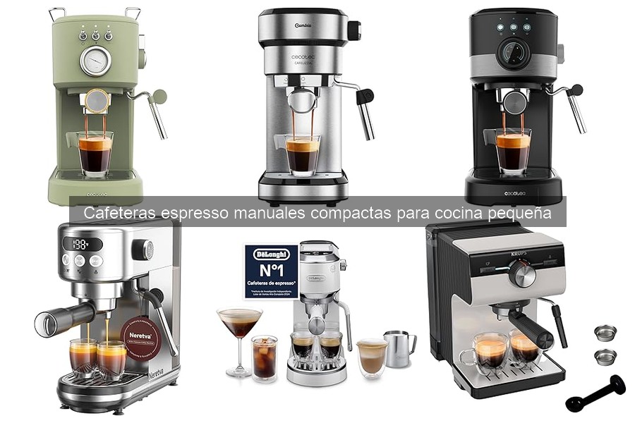 Comparativa de cafeteras espresso manuales compactas