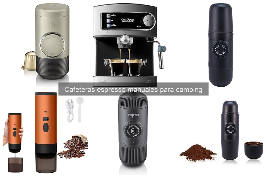 Comparativa de cafeteras espresso manuales para camping