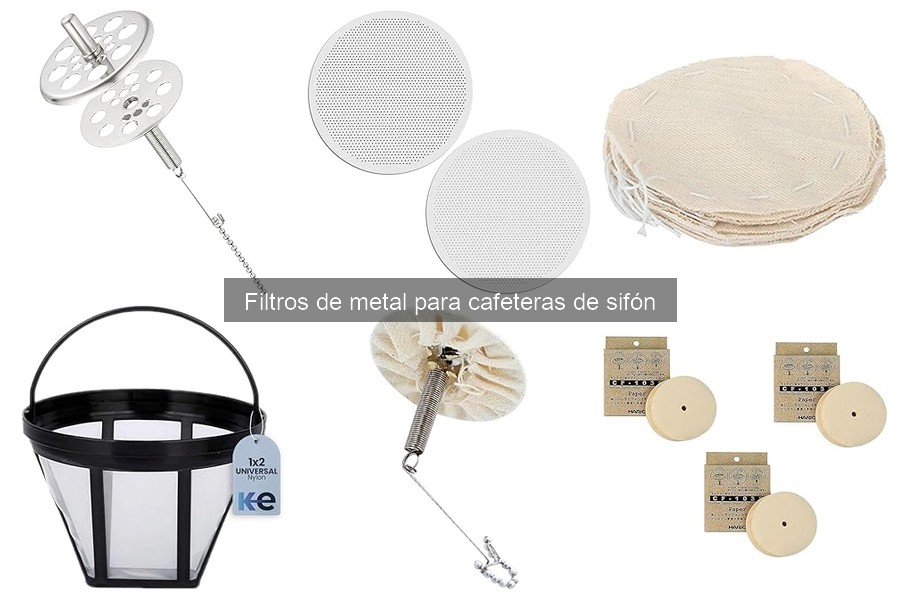 Comparativa de filtros de metal para cafeteras de sifón