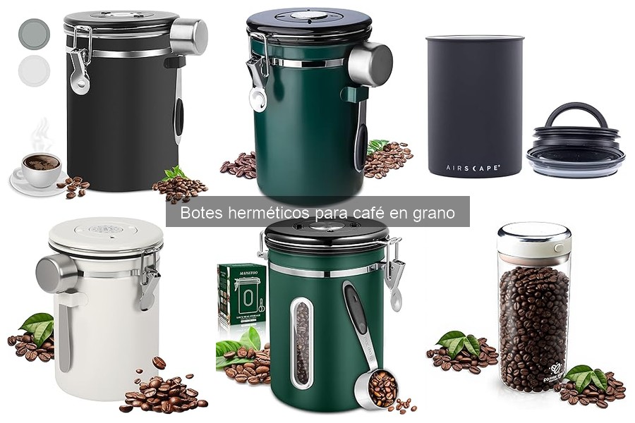 Comparativa de materiales en botes herméticos para café