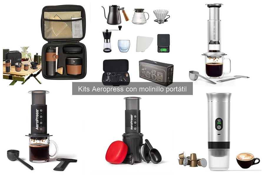 Comparativa de precios: Kits Aeropress con molinillo portátil