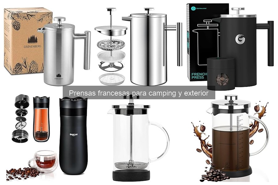Comparativa de Prensas Francesas y Métodos de Café para Camping