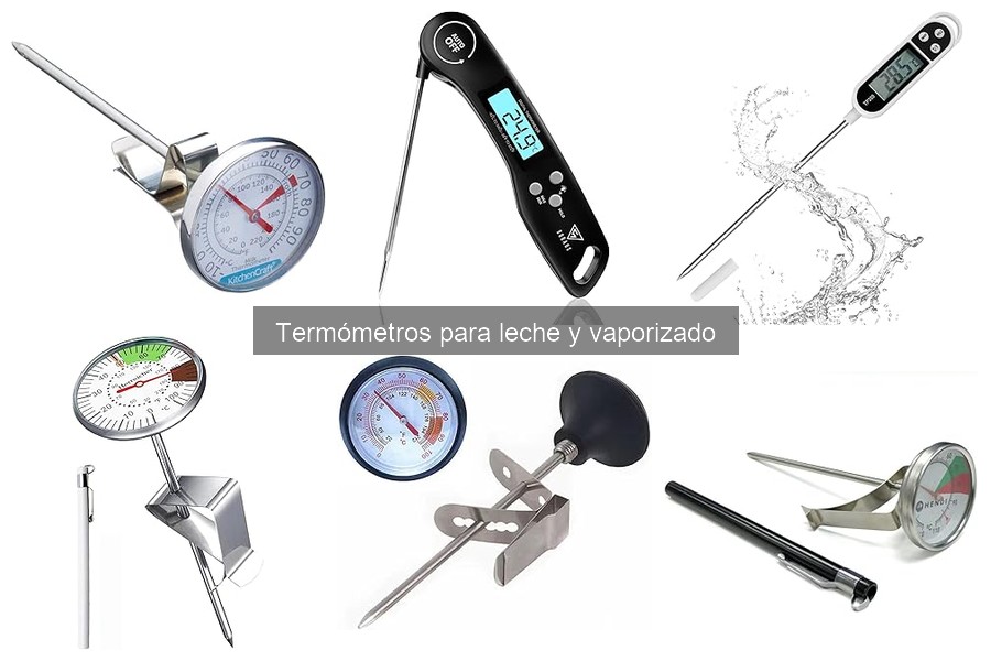 Comparativa de termómetros digitales y analógicos para leche