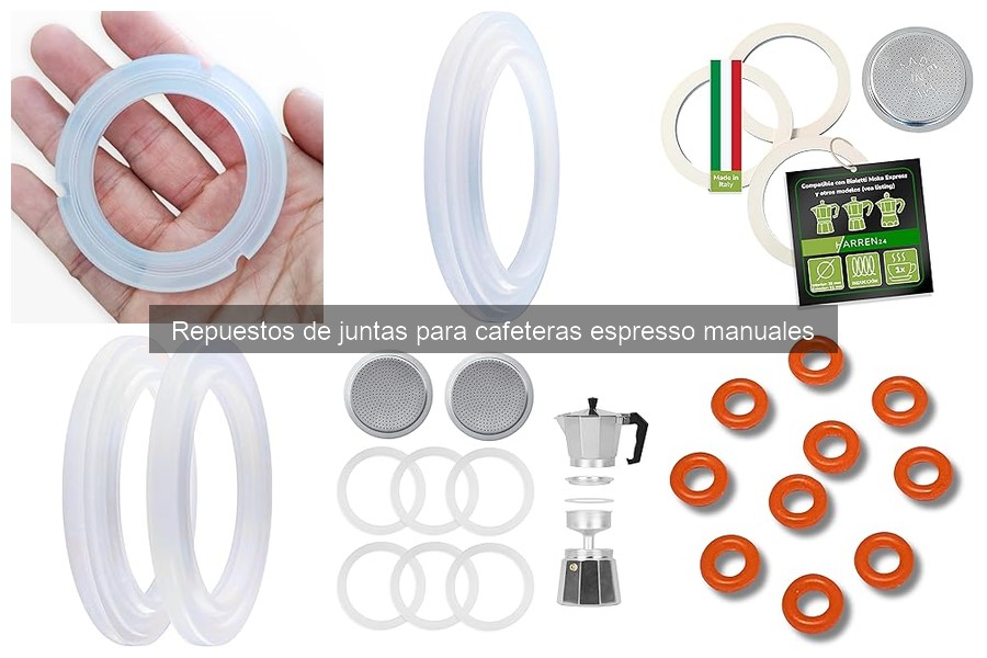 ¿Cuánto duran las juntas de repuesto en cafeteras espresso?
